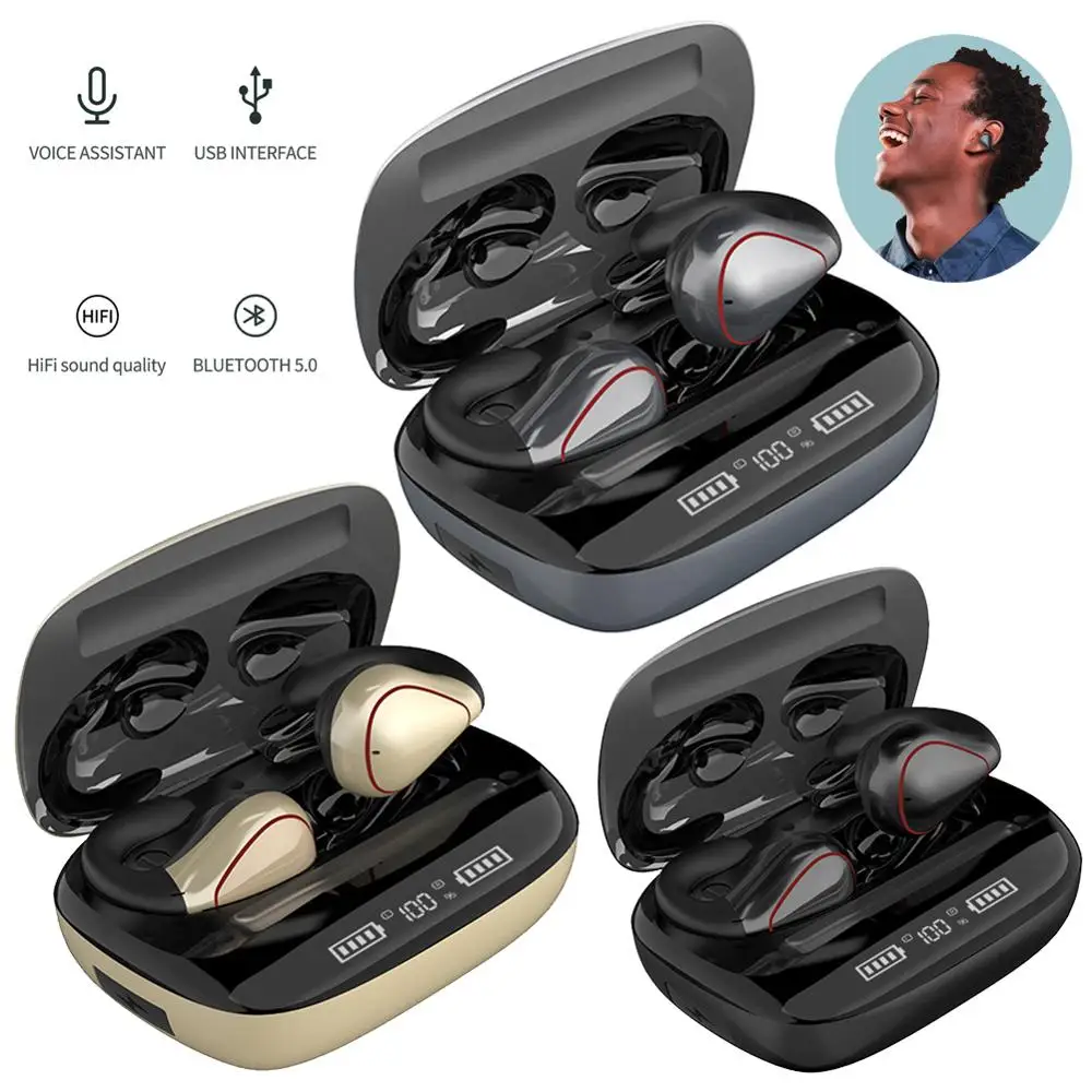 Беспроводные Стерео Наушники Bluetooth 5 0 супер бас звук громкая связь звонки с