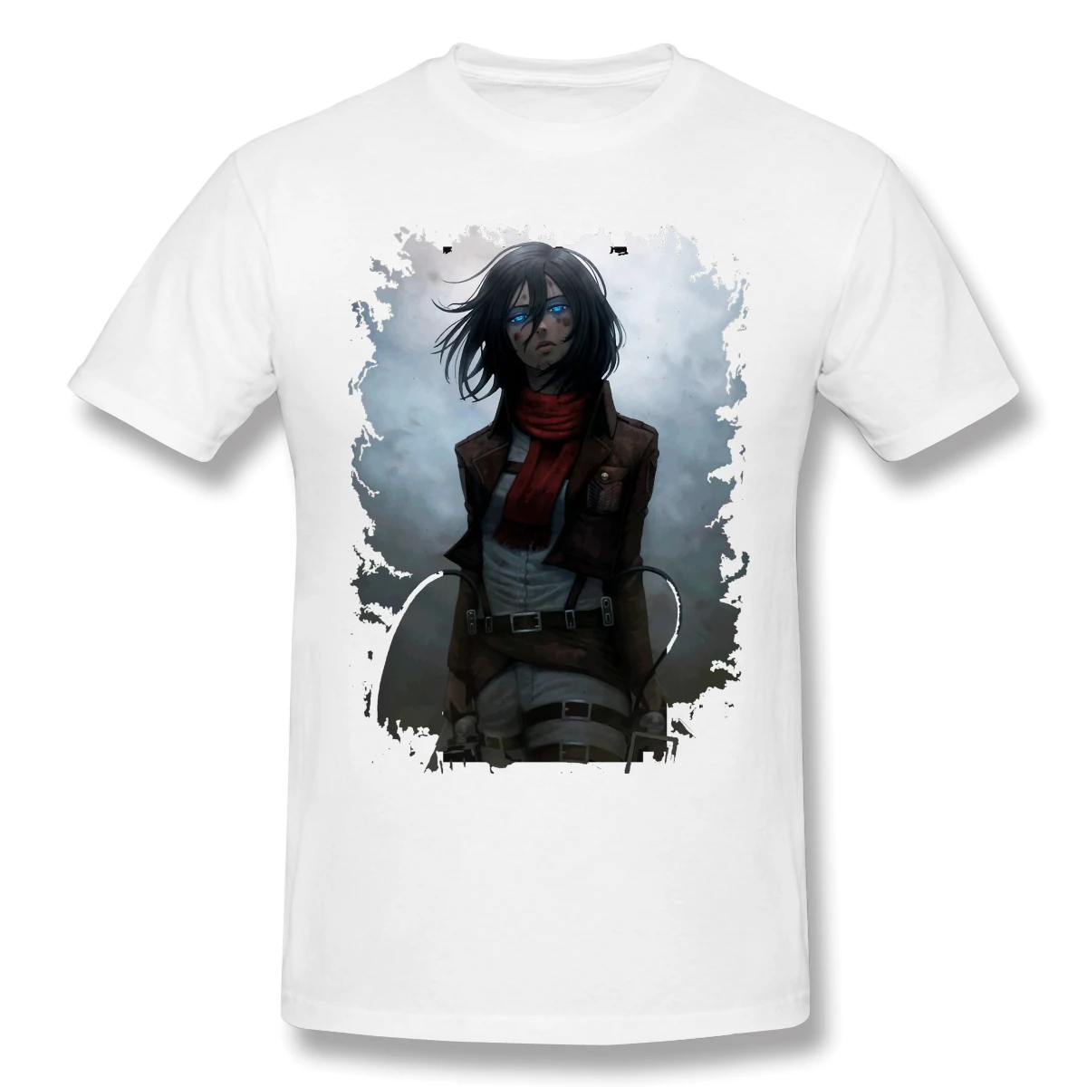 

Футболка Мужская/женская с принтом «атака на Титанов», 100% хлопок