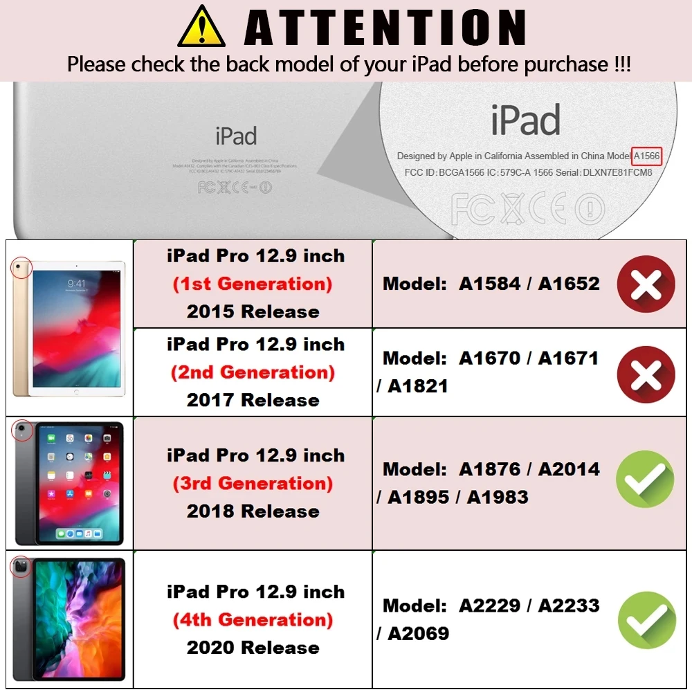 Чехол MTT для iPad Pro 12 9 дюйма 3 го 4 поколения 2018 2020 флип чехол из искусственной кожи с