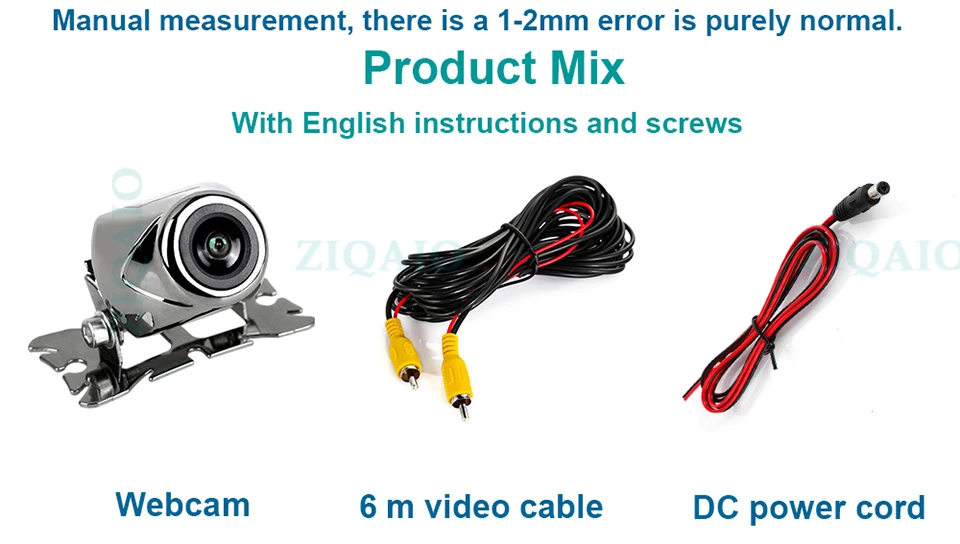 Car Rear View Camera Universal Backup Reverse Parking Camera Night Vision Waterproof Reversing Cam Wide Degree Car accessories