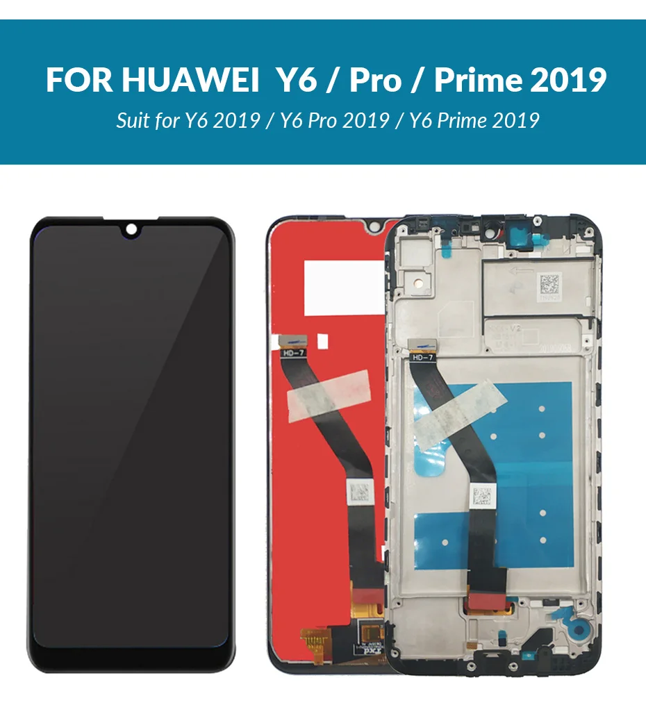 Черный ЖК-экран для huawei Y6 Y7 премьер-профессионал дисплей+ Замена сенсорного экрана для huawei Y9 Enjoy 9 Plus Y9 lcd