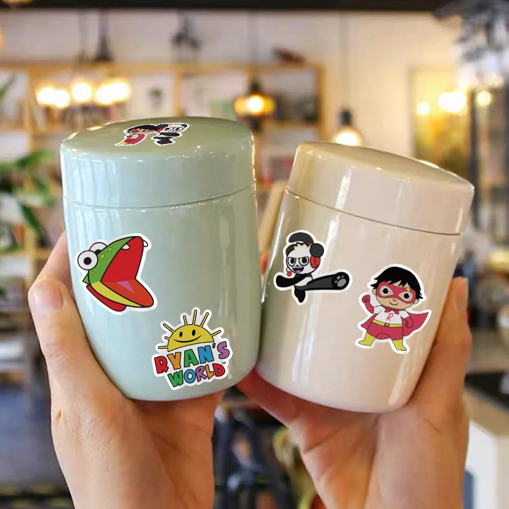 

50pcs/Pack Cute cartoon character ryan's world Graffiti Stickers Luggage Skateboard Guitar Note Pad Graffiti for Bedroom Decor