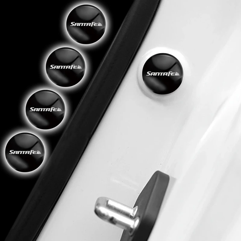 4 шт. силиконовый дверной амортизирующие анти Шум прокладка Стикеры для Hyundai SANTA FE