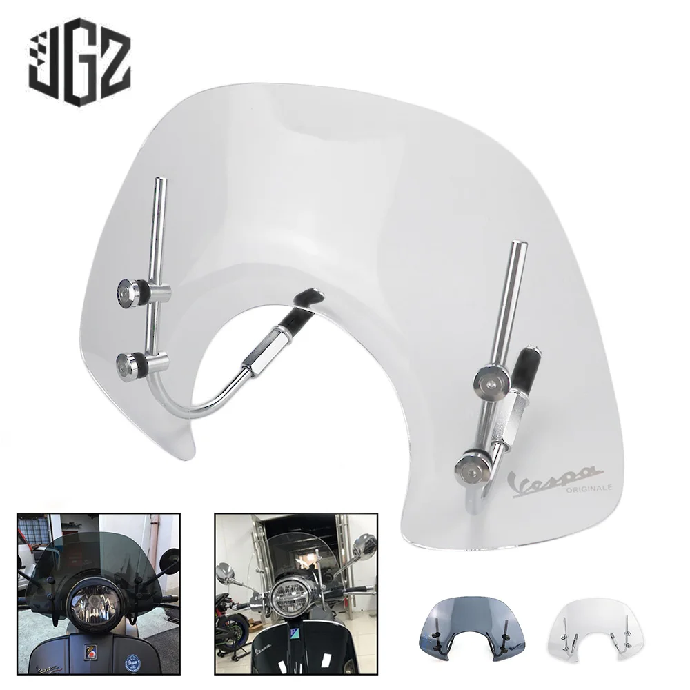 

Передний акриловый экран для мотоцикла, внешний экран для ветрового стекла, прозрачный экран для Piaggio Vespa GTS 250 300 S