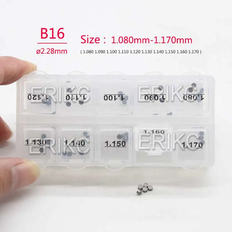 

ERIKC B16 50PCS SIZE (1.080-1.170) Nozzle Copper Gasket Washer Injector Calibration Shims Kit FOR BOSCH Injector Shims Kit
