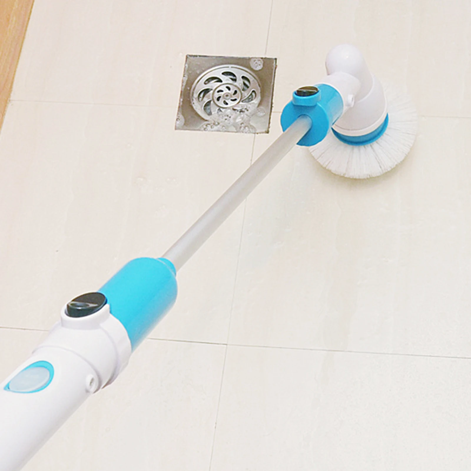 Электрическая Беспроводная щетка для чистки с 3 сменными насадками регулируемая