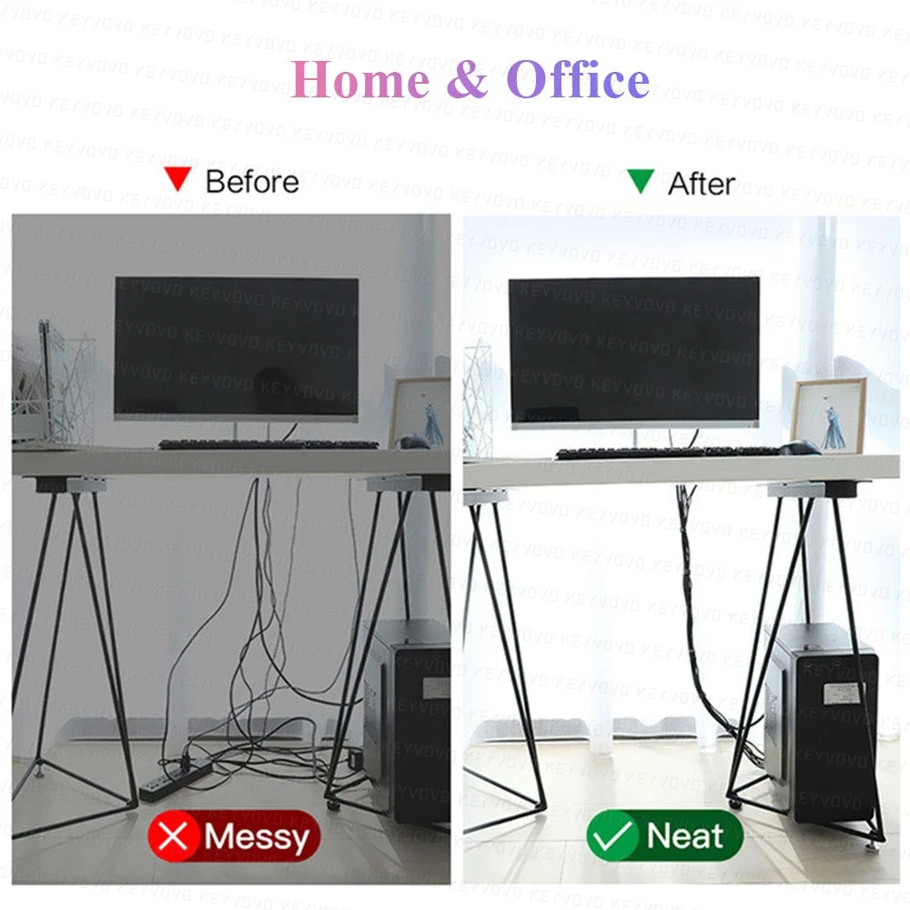 5/3/1M Cable Organizer Wire Winder Clip Earphone Holder Mouse Cord Management Loop Nylon Straps Reusable Fastening Tape Ties | Электроника