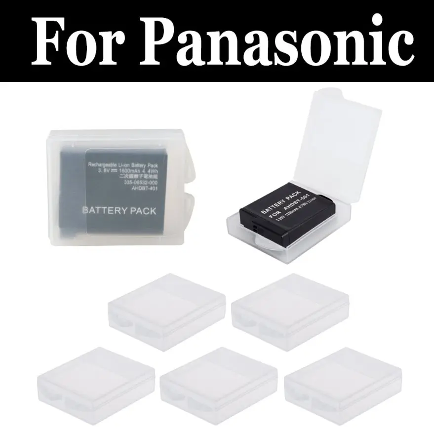 5pcs Battery Protective Storage Box For panasonic Lumix FZ45 FZ2000 FZ62 FZ48 DMC Mark G80 GX7 II GX80 LX15 ZX3 TZ8 TZ80