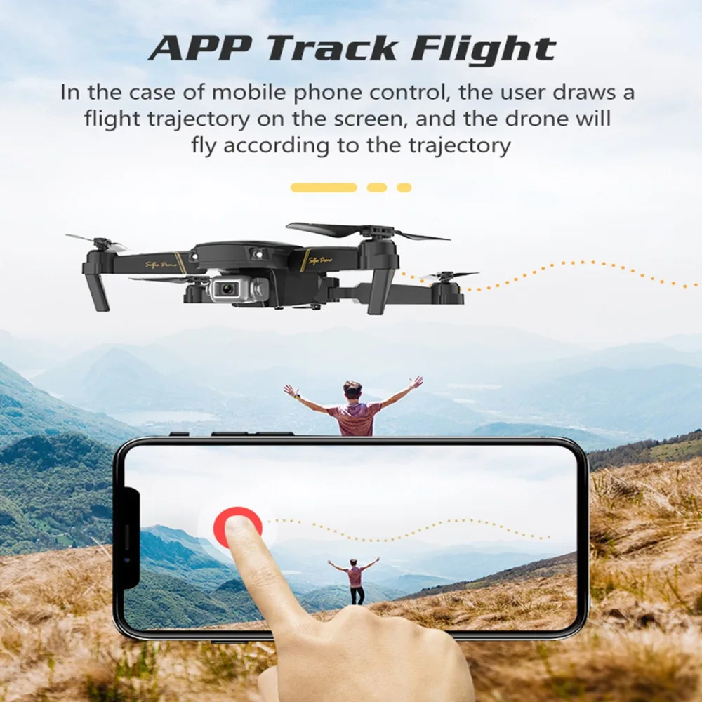 Global Drone GD89 wifi FPV 1080P HD камера сложенный Радиоуправляемый Дрон с режимом удержания высоты RC Квадрокоптер самолет RTF
