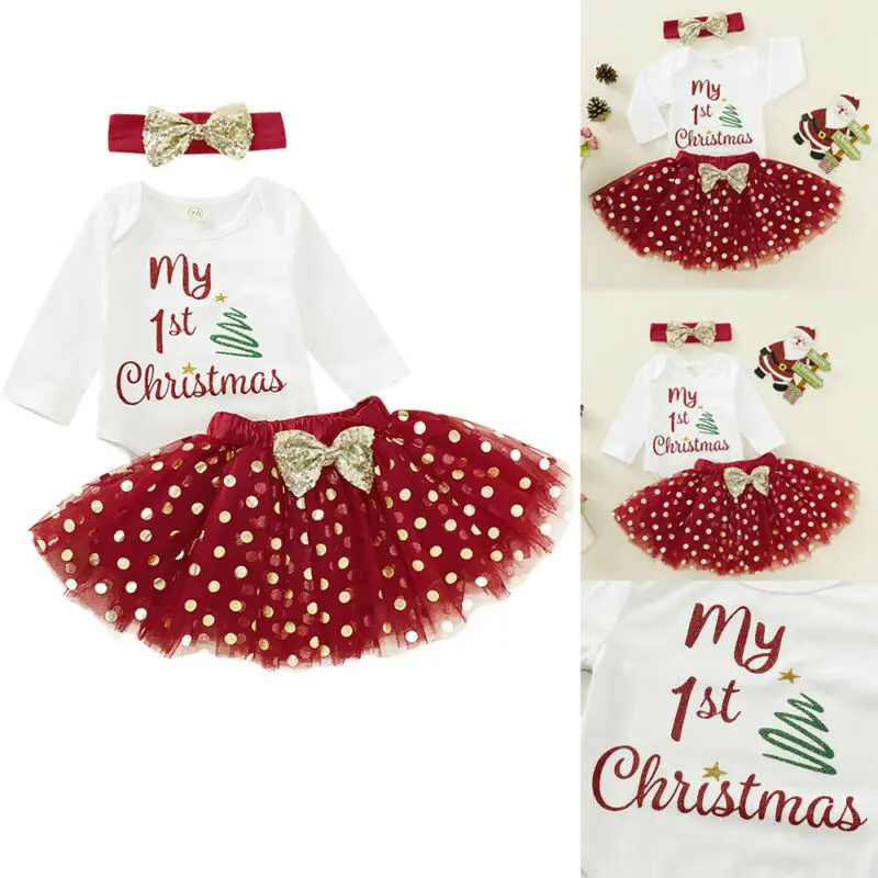 

Для новорожденных, с изображением персонажей мультфильмов «Мой 1st рождественские боди, комплект одежды для детей, топы с буквенным принтом, ...