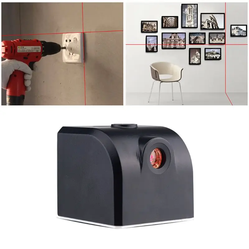 

Pocket Size Red Laser Level Vertical Horizontal Cross Line Rechargeable Portable
