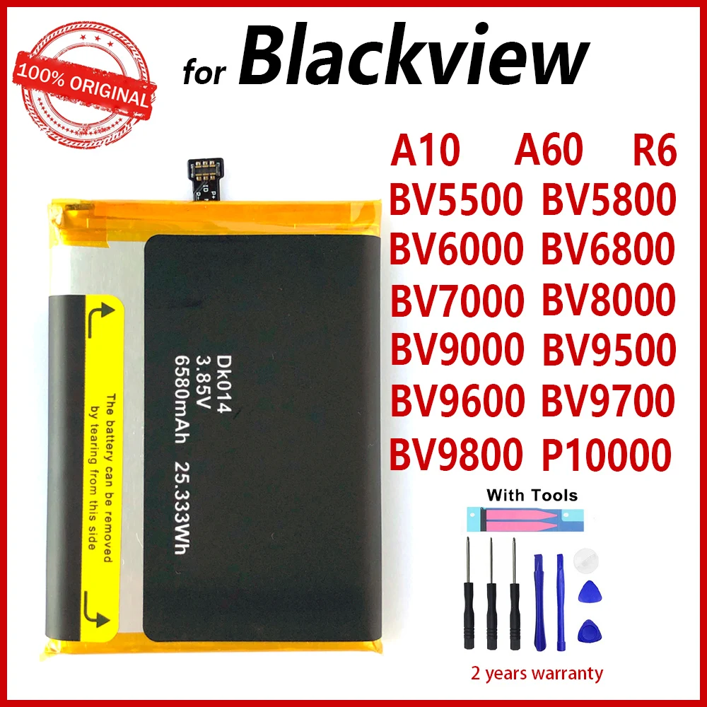 

100% Original Battery For Blackview BV6000 BV7000 BV8000 BV9000 PRO BV9500 BV6800 A10 A60 R6 BV9700 BV9800 P10000 With Tools