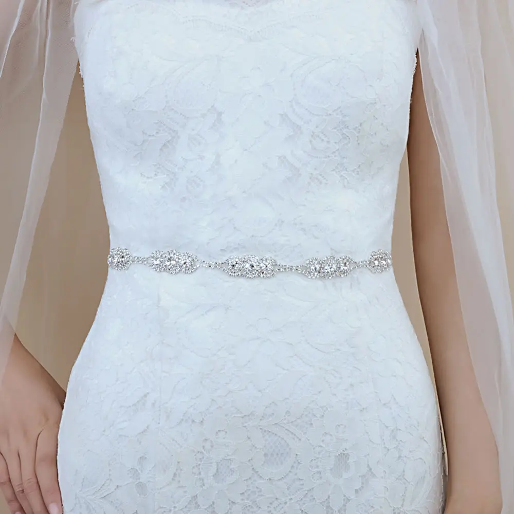 Пояс Свадебный S215 с кристаллами стразы 16 цветов | Свадьбы и торжества