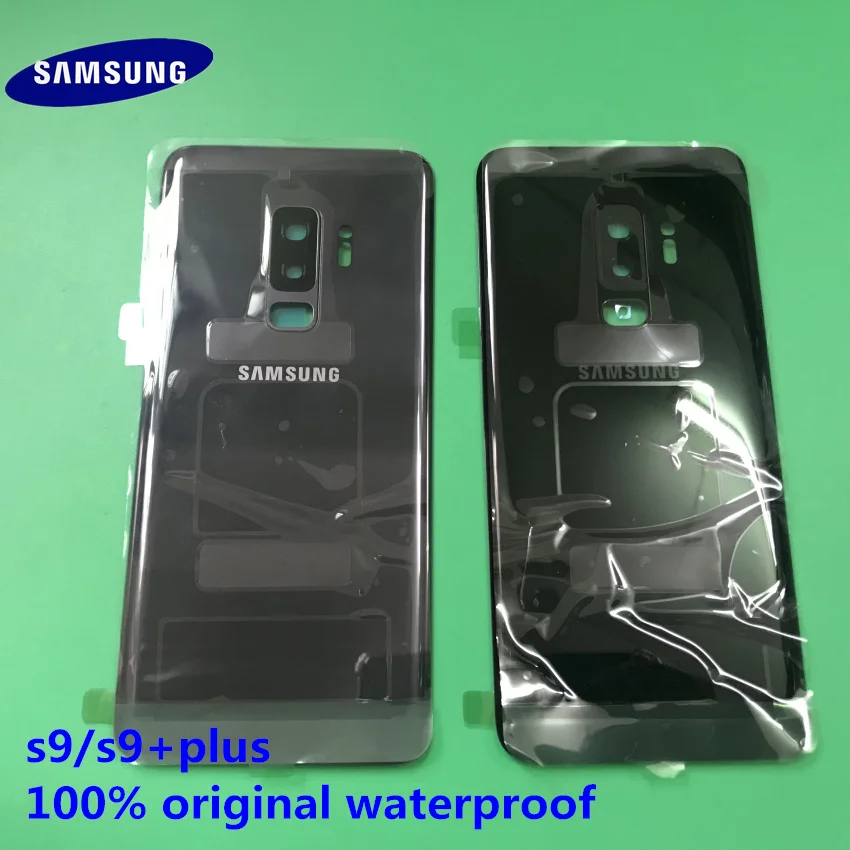 Оригинальная задняя крышка для Samsung Galaxy S9 Plus + корпуса стеклянная аккумулятора