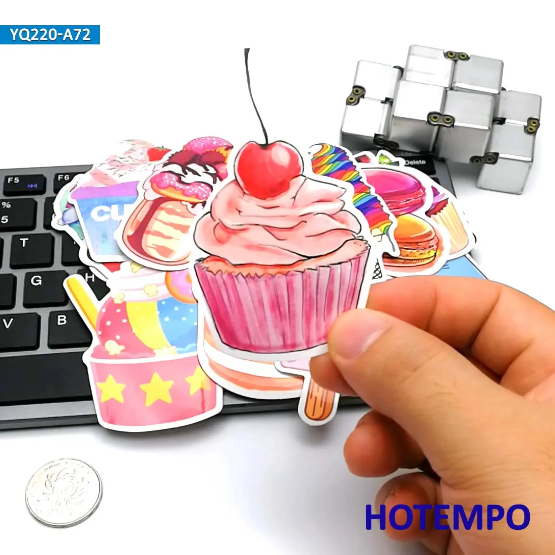 70 шт мороженое напитки наклейки для капкейков для девочек Дети DIY письмо дневник в стиле Скрапбукинг Канцелярские принадлежности Pegatinas мобильный телефон ноутбук