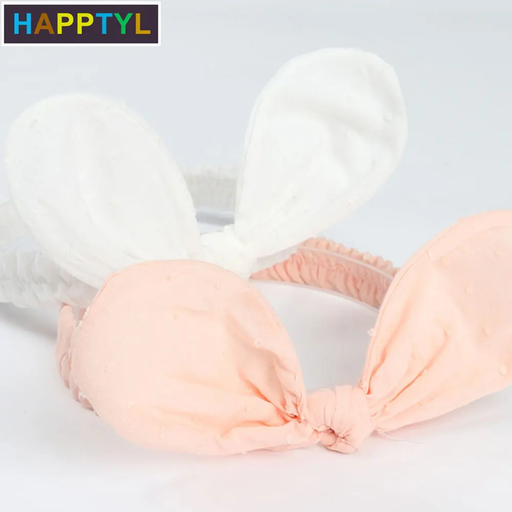 HAPPTYL 1 шт Детские хлопковые эластичные повязки с узлом детские на голову заячьими