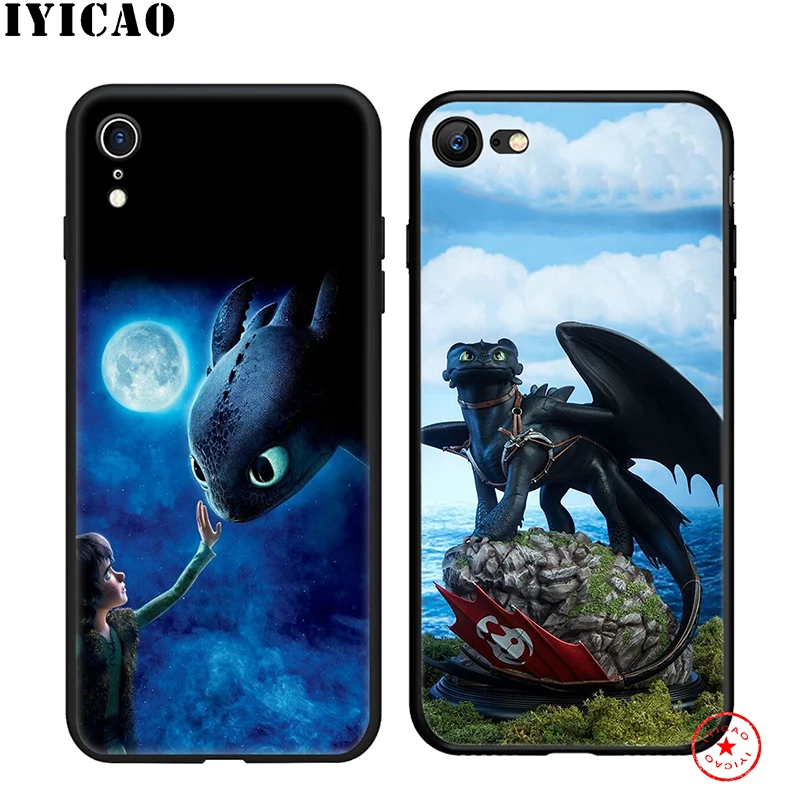 IYICAO How To Train Your Dragon Soft Phone Case for iPhone 11 Pro XR X XS Max 6 6S 7 8 Plus 5 5S SE Silicone TPU |