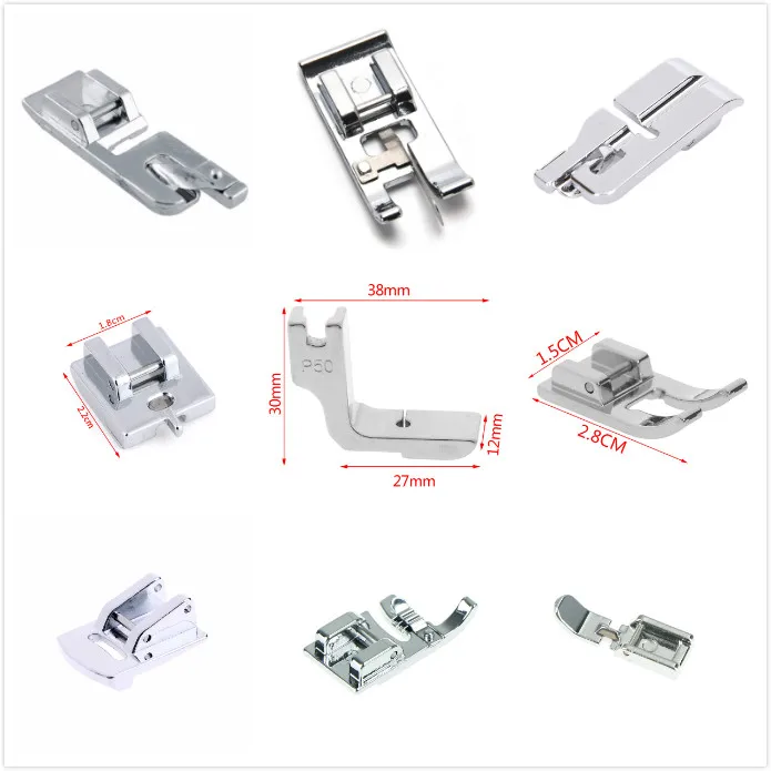 

17Style Many Choice Domestic Sewing Machine Accessories Presser Foot Feet Kit Set Hem Foot Spare Parts For Brother Singer Janome