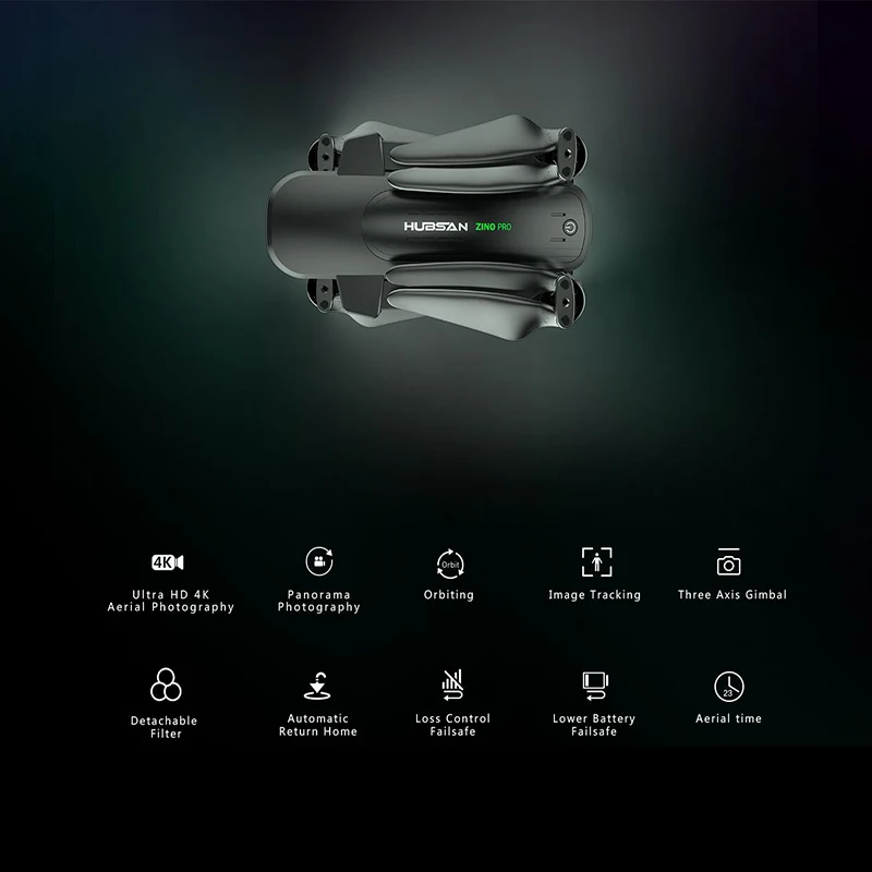 Hubsan H117S Zino PRO gps Дрон с разрешением 4K UHD Камера бесщеточный мотор RC 5G WI FI FPV 3 осевому