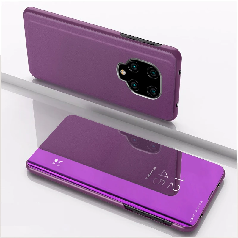 Зеркальный чехол книжка для Xiaomi Redmi Note 9 Pro Max кожаные чехлы телефонов 9S Note9 pro 9pro Note9S