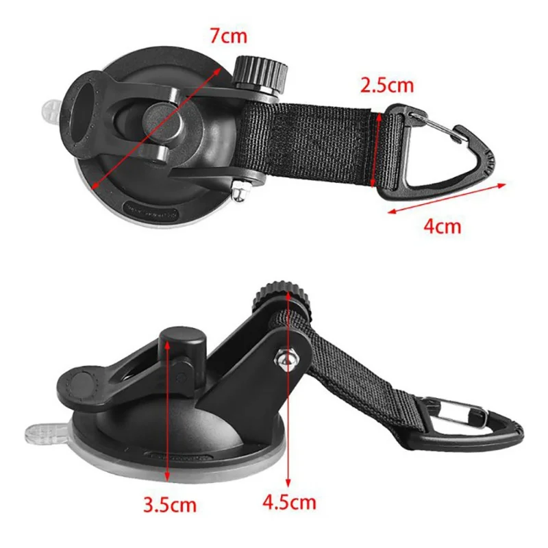 

2pc Outdoor Tools Hooks Heavy Duty Suction Cups Tie Downs With Hooks For Car Awning Windshield Camping Tarp Boat Accessories