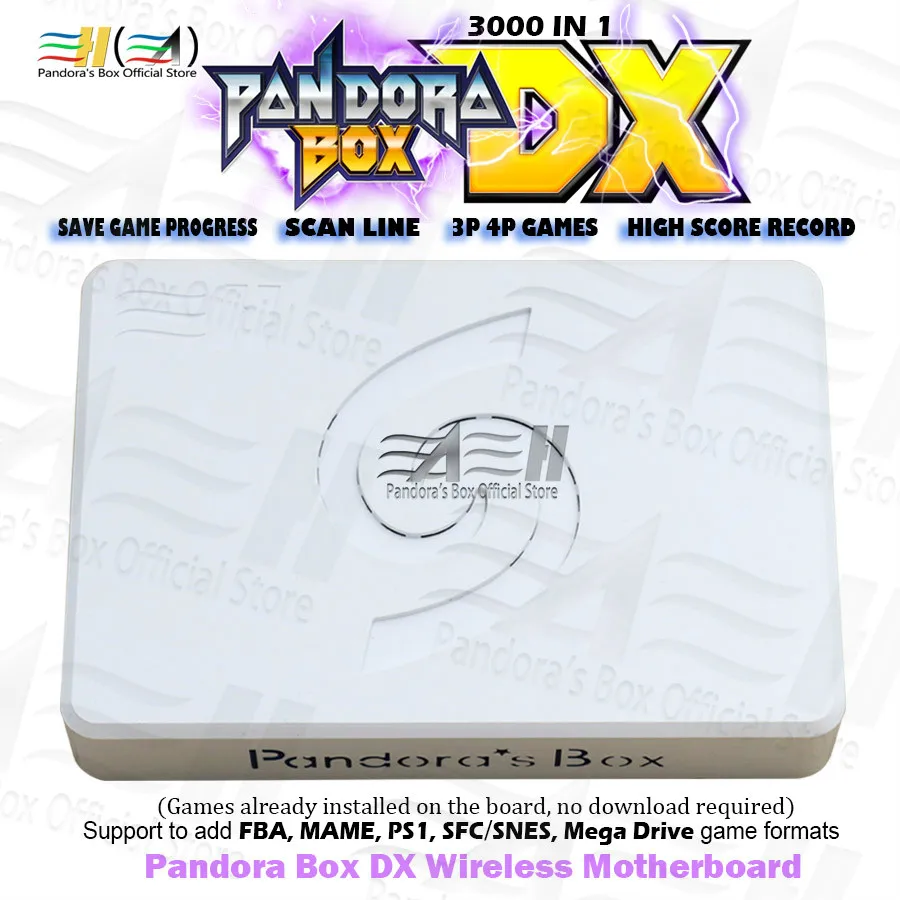Беспроводная материнская плата Pandora Box DX 3000 в 1 поддержка джойстики USB 3P 4P | Спорт и