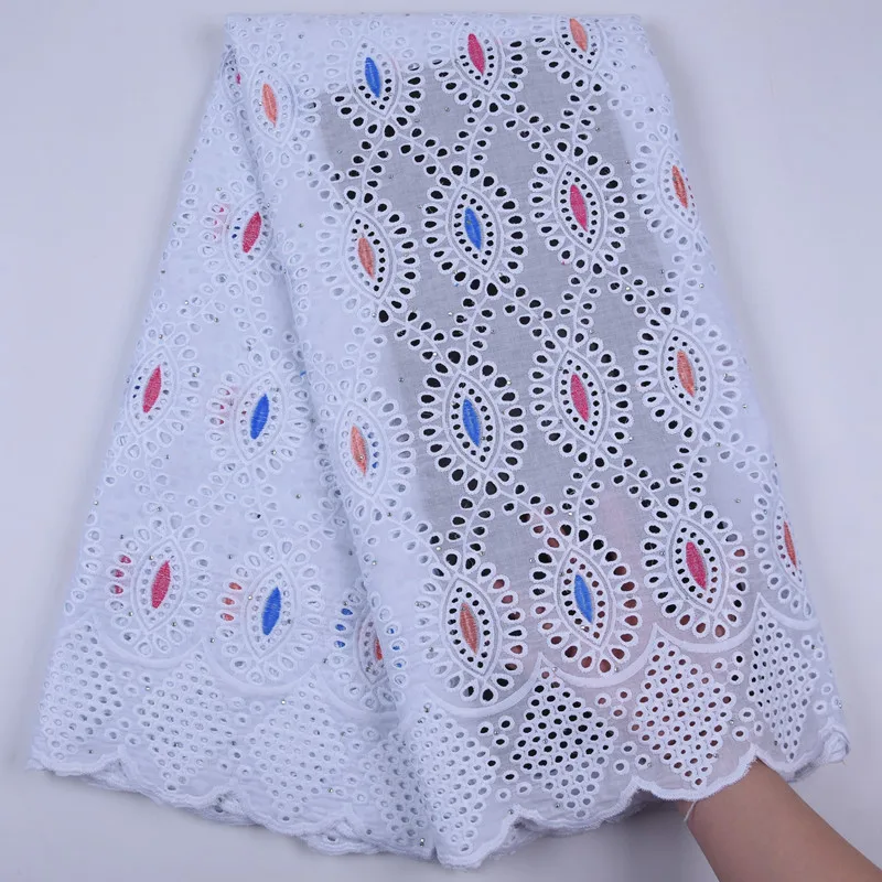 New Arrivals Pure White Dubai Lace African Nigerian Dry Eyelet Swiss Voile In Switzerland Healthy Skin Everyone A1721 | Дом и сад