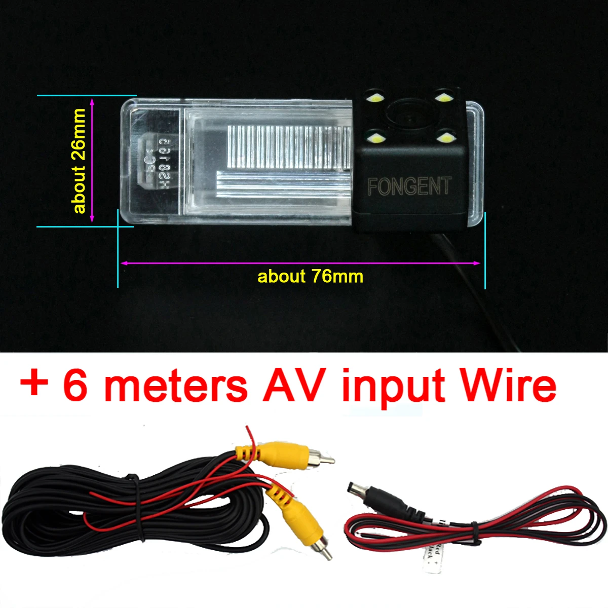 with wire Для Nissan Qashqai J10 J11 Dualis HD CCD Высококачественная автомобильная парковочная камера заднего вида с обратной стороны, беспроводная камера, автомобильный монитор - Название цвета: with wire