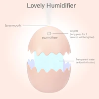 100ml mini usb desktop egg with led night light seven color portable cool mist humidifier air humidifierfor for car vehicle