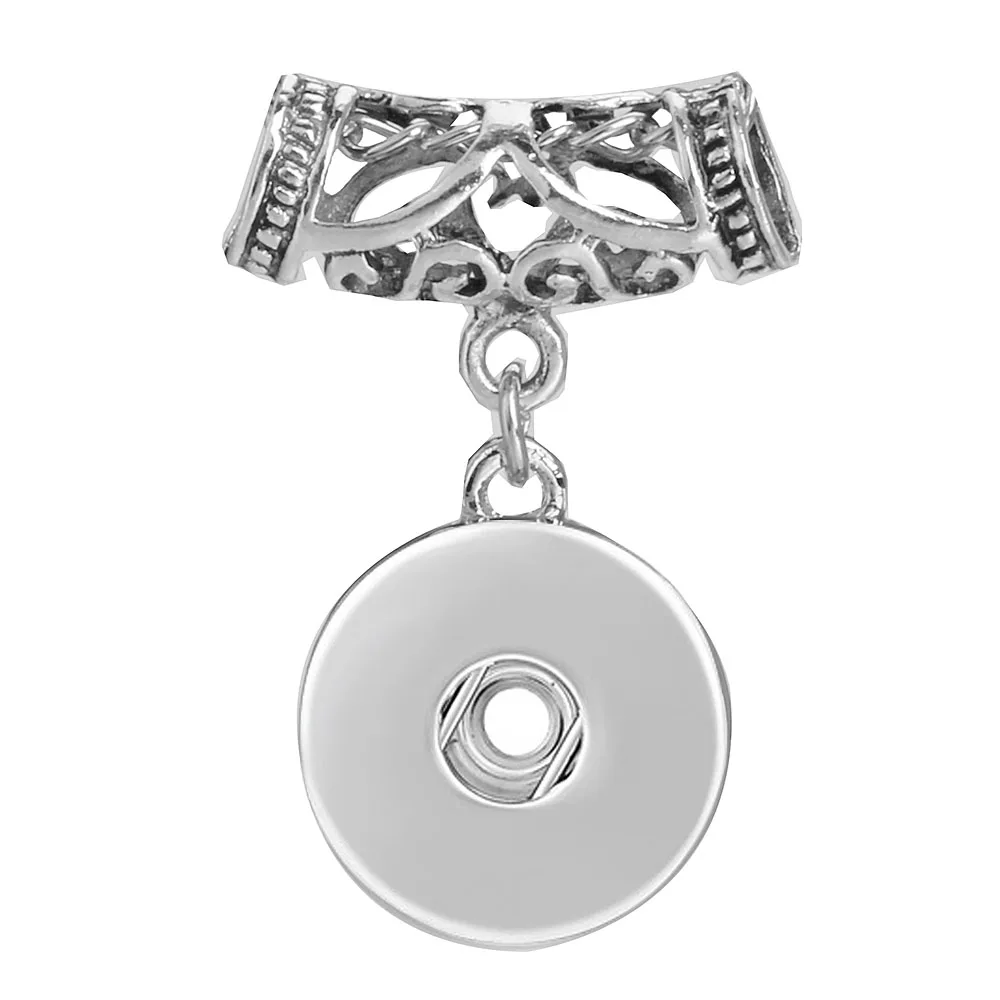 10 шт./лот подвеска с застежкой для 18 мм 20 ювелирные изделия ожерелья серебряного