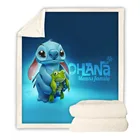 Одеяло из микрофибры с мультипликационным принтом, плюшевое покрывало для малышей, детей, взрослых, с принтом Лило и стежка, одеяло из шерпы, рождественский подарок