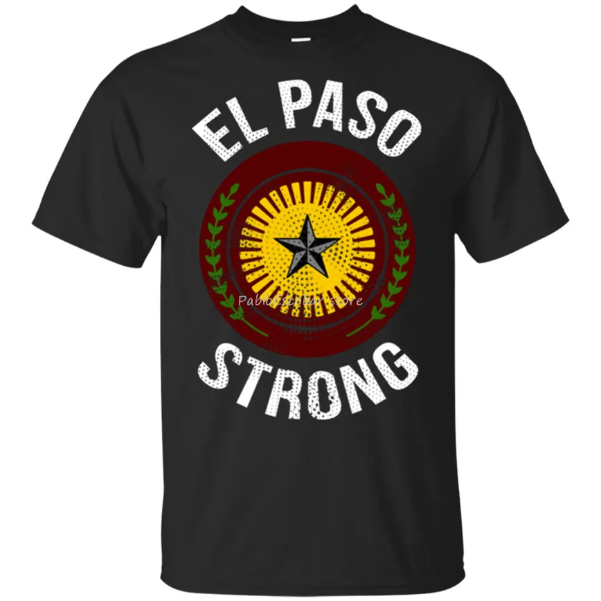 

El Paso Strong El Paso Texas Flag T-Shirt Men'S Tee Shirt Short Sleeve S-5Xl Cool Gift Personality Tee Shirt male brand tshirt