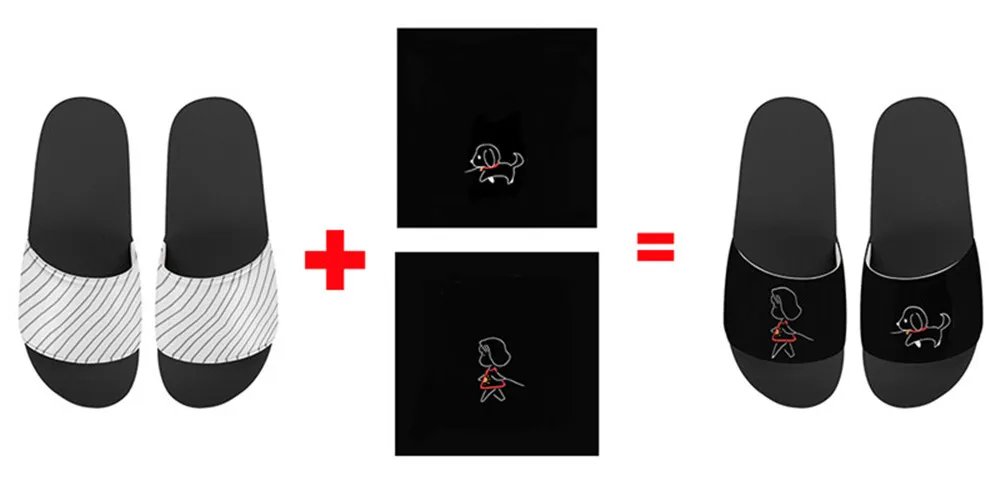 2020 новые модные мужские шлепанцы на платформе с клоуном Модные пляжные Домашние