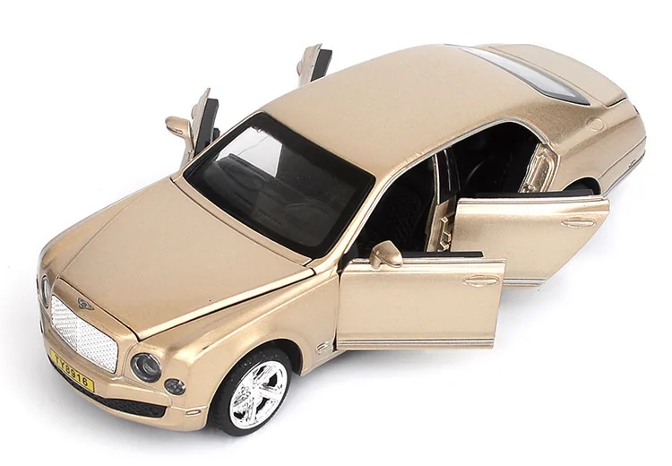 1/32 модель автомобиля из сплава Mulsanne, игрушка, 6 открывающихся дверей, металлическая автоматическая модель литья под давлением, имитирующая светильник, детский подарок для коллекции игрушек
