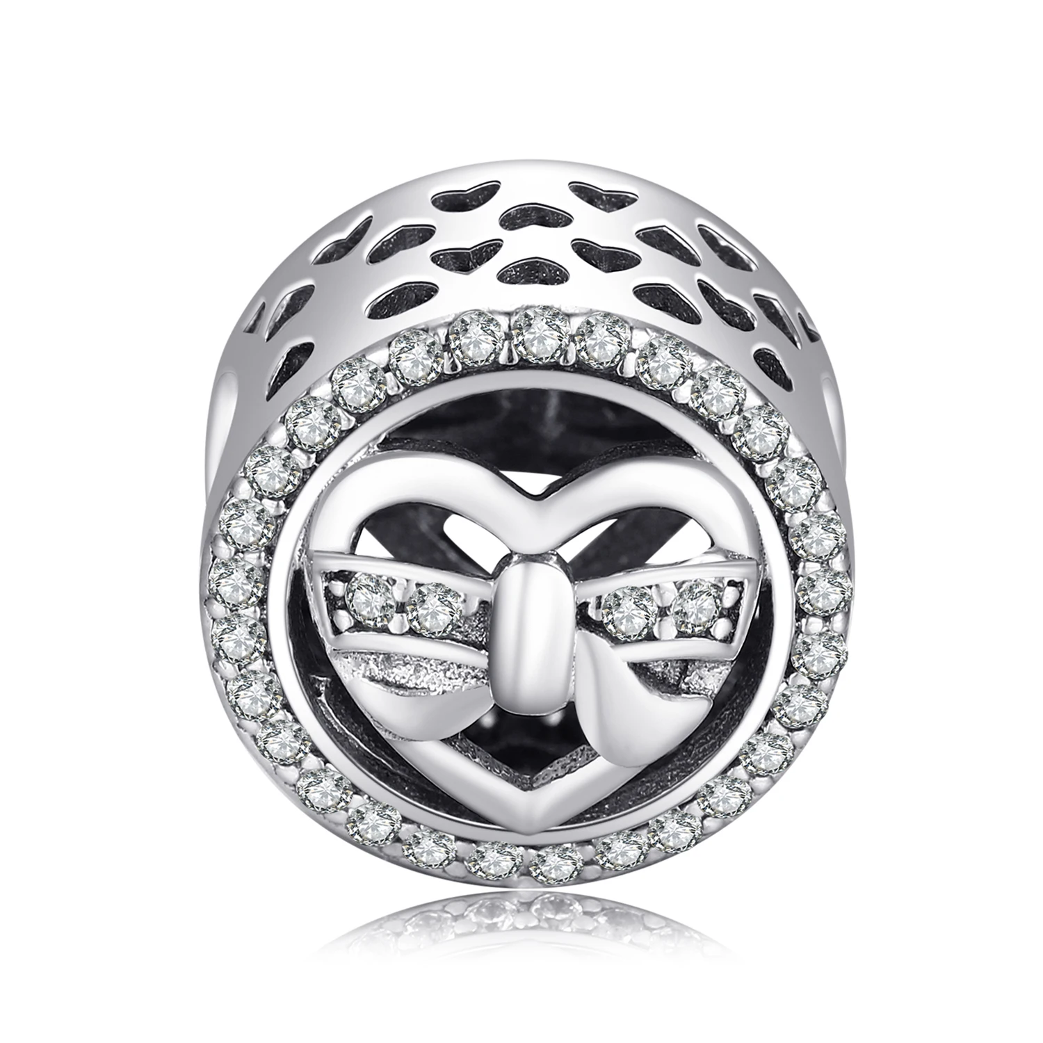 JewelryPalace подлинное серебро 925 пробы сердце любовь звезда цветок кубический
