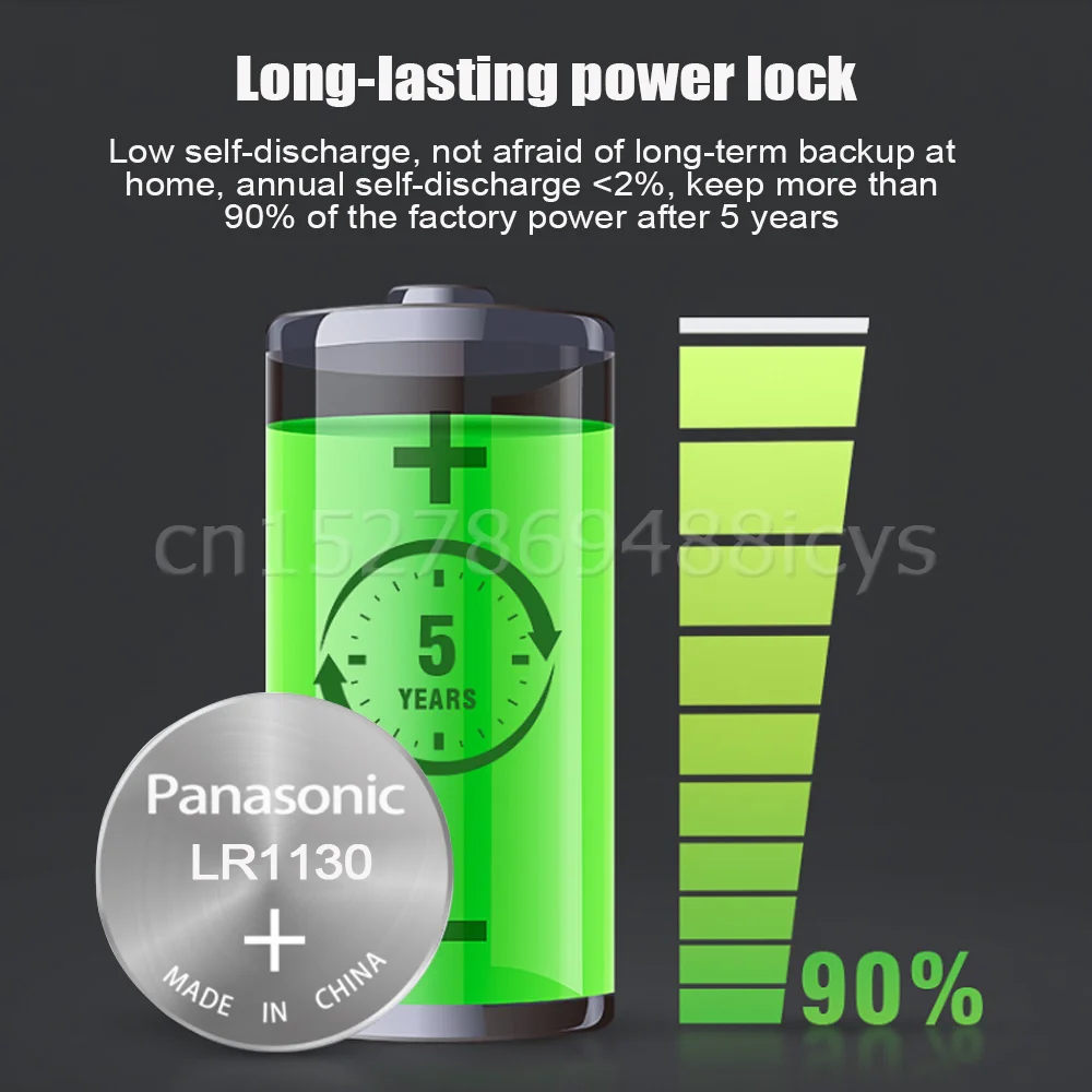 10PCS Panasonic 189 LR1130 AG10 SR1130 389 V10GA LR54 SR54 1.5V Alkaline Battery For Thermometer Watch Toys Scale Button Cell | Источники