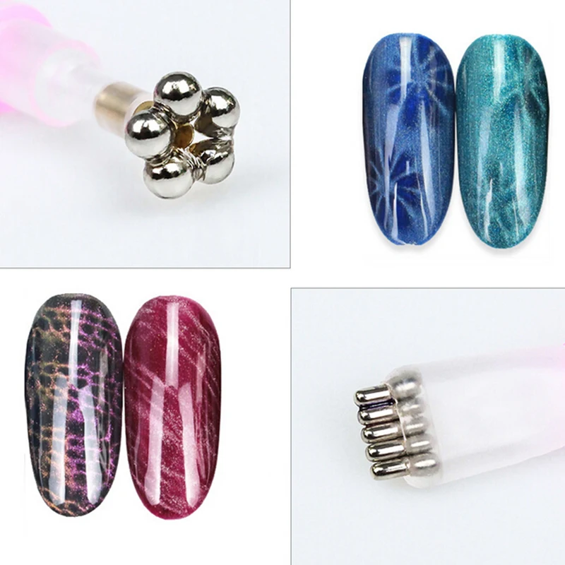 

New DIY Cat Eye Polish UV Gel Painting Pen Cat Eye Stick For UV Gel Dual-ended Pen Manicure Nail Art Tool