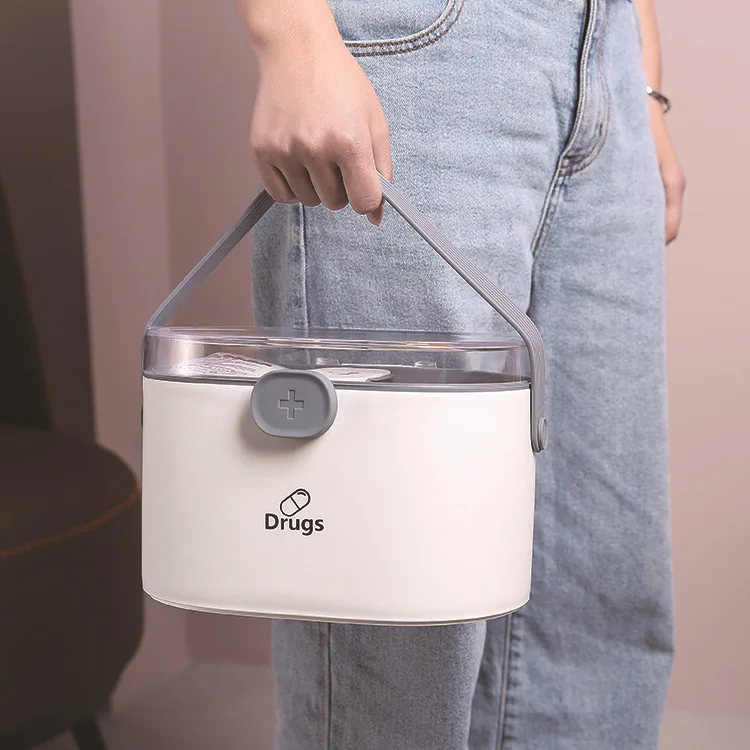 Медицинский Набор 2 уровня коробка для лекарств пластиковый контейнер