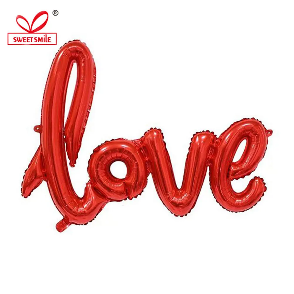 40 дюймов воздушные шары из фольги Love съемки посвященной дню Святого Валентина