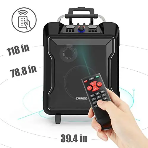 EARISE M60 портативный PA система Bluetooth громкоговоритель | 30 Вт 2 беспроводной микрофон