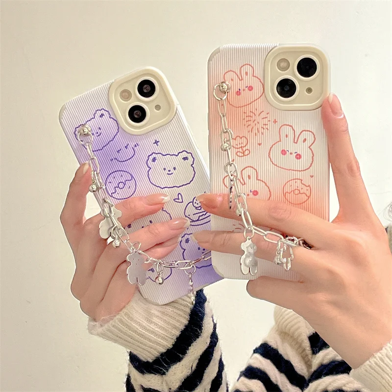 

Cartoon Braceket Phone Case For Vivo Z5 Y7S Y50 Y70S Y73S Y3 Y17 Y5S Y52S Y20 Y30 Y83 Y81 Y85 Y93 Y97 Ipoo3 5 7 Neo3 5 Z1X Z3