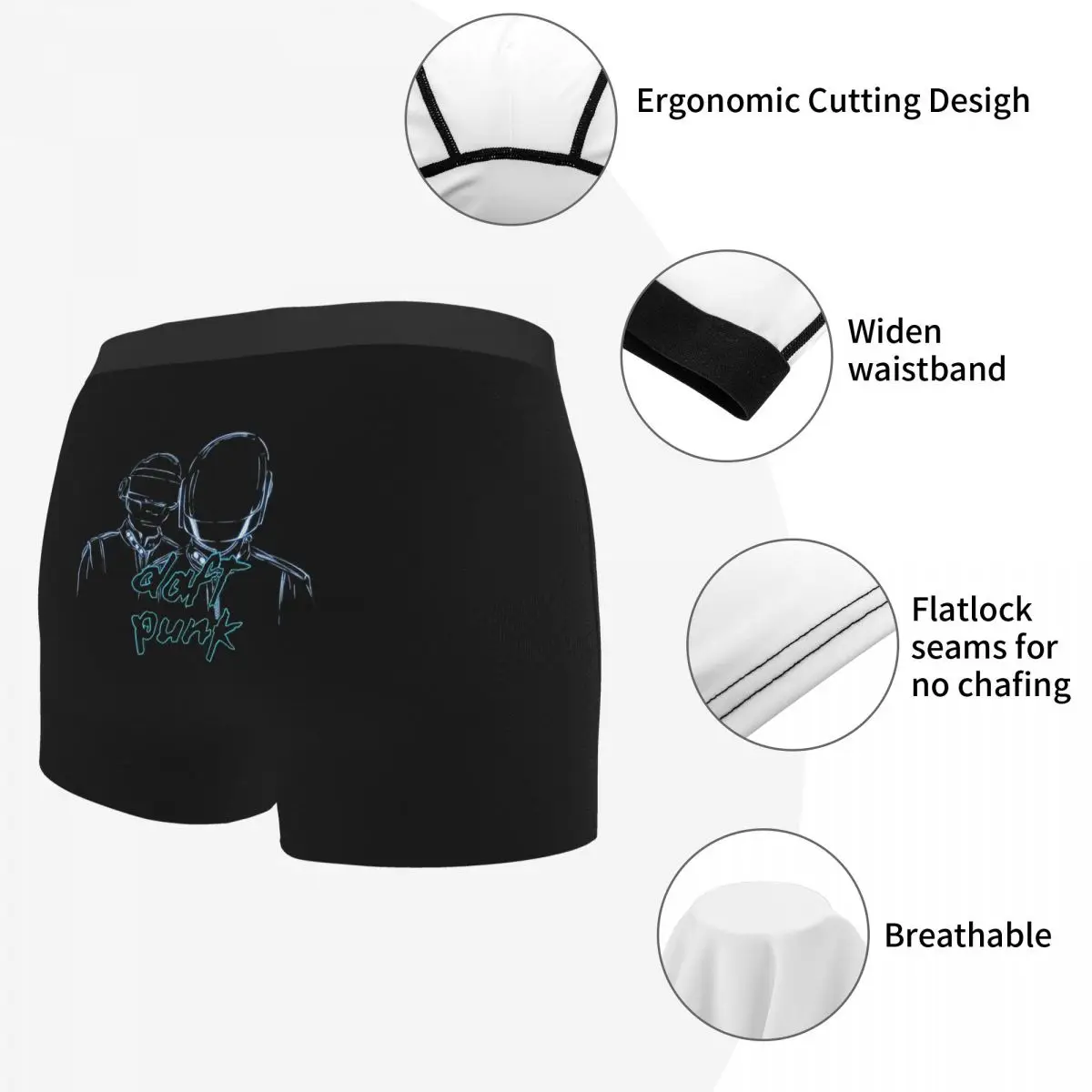 Wallpaper Tron Legacy, Daft A Punk Men's Boxer Briefs R292 Humor Graphic Men's boxer leggings