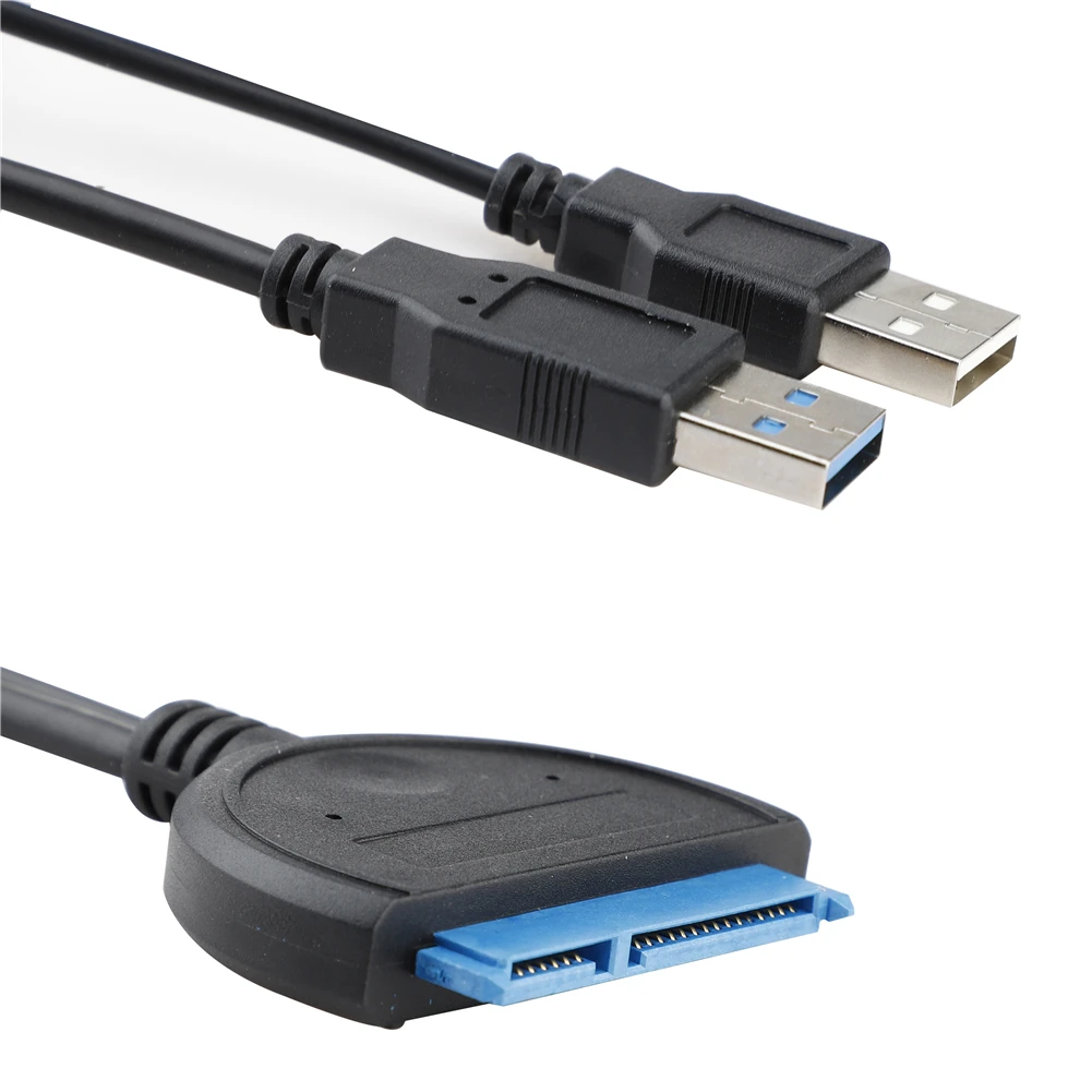 2 5 дюймовый драйвер жесткого диска адаптер USB 3 0 на SATA 22P кабель питания Поддержка