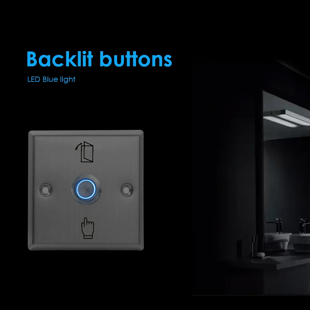 NC/NO/COM металлический нержавеющий дверной выключатель со светодиодный светильник