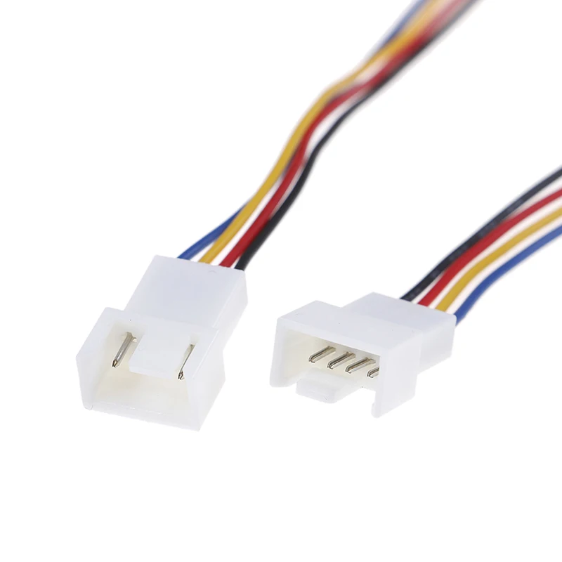2 шт. универсальный упор для маленькая 4 Pin к 3pin 4pin вентилятор PWM разъем кабель