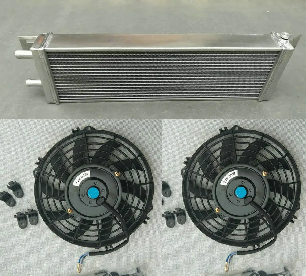 Heat Exchanger Fans Универсальный алюминиевый жидкостный теплообменник вода-воздух интеркулер турбо передний крепежный вентилятор 1" x 12" X 4,"& 21" x 6," x 2,25" прямой крой - Цвет: Heat Exchanger Fans