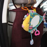 new baby toys stuffed plush baby rattles toddler car seat toy fish mirror infant stroller hanging newborn educational toy