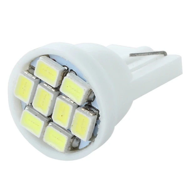 2 x T10 501 168 194 W5W 8 LED SMD белые автомобильные клиновидные боковые лампочки 12В