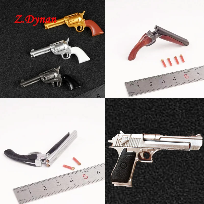 

AS040 1/6 male Soldier weapon accessory mini gun Revolver Pistol Spray gun fit 12 inch Action figure jiaou doll AS045