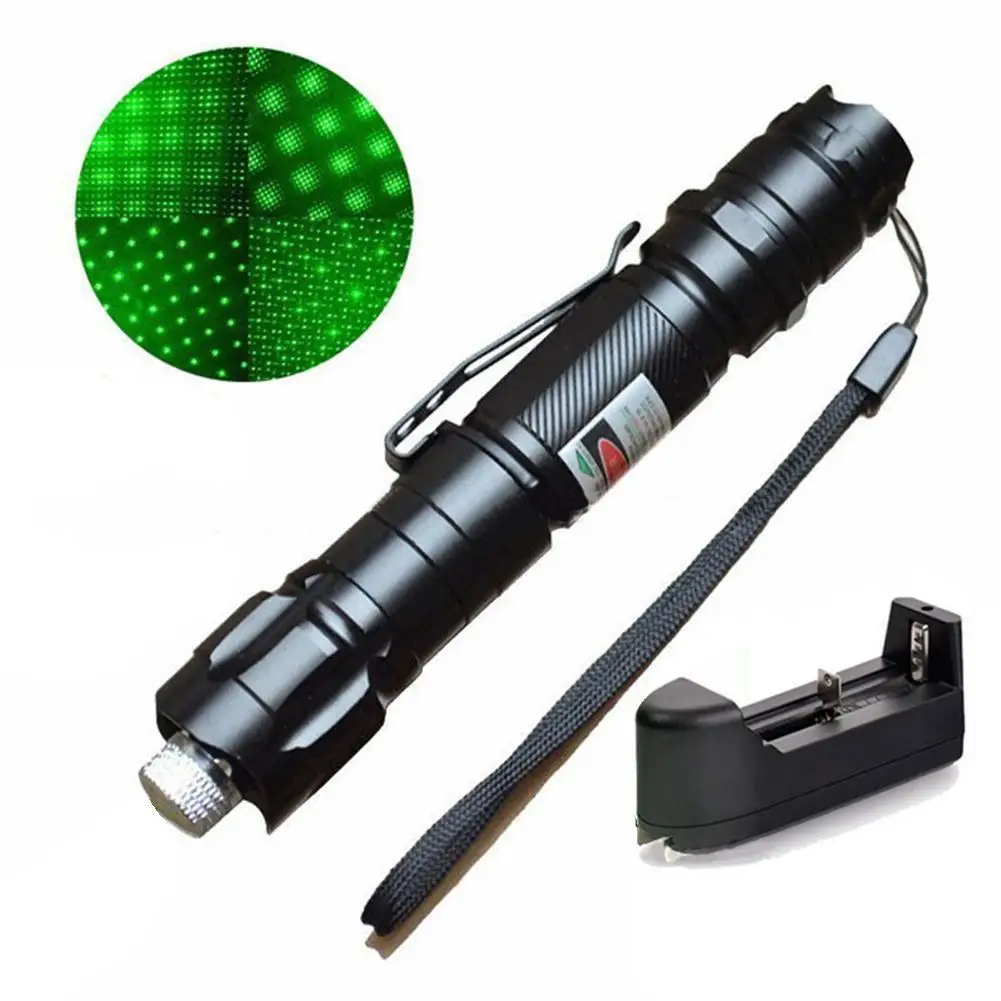 

Уличная зеленая указка высокой мощности, 532 нм, 5 мВт, охотничий тип, лазерный прицел на большие расстояния, фонарик, звездная головка